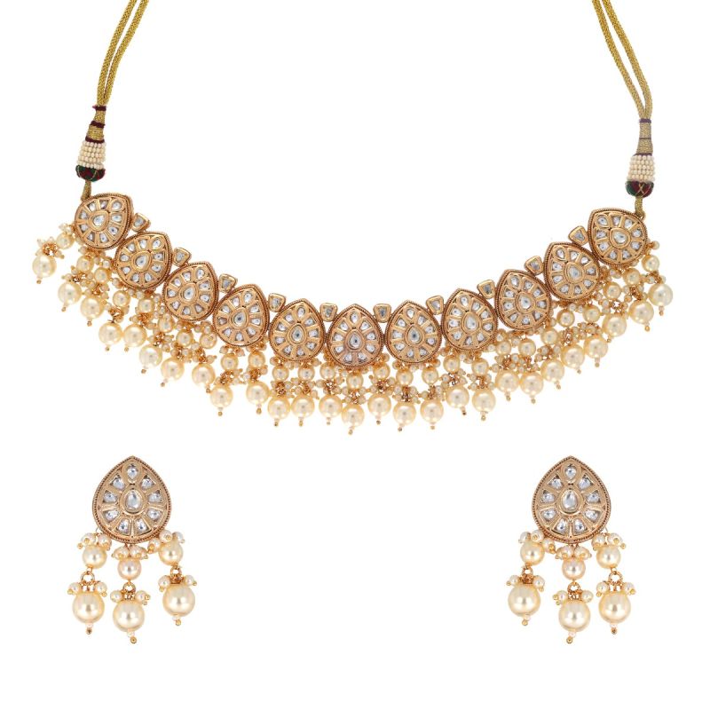 Gleaming Droplet Dazzle Necklace Set