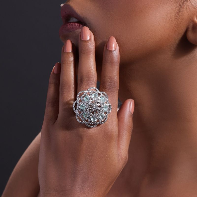 Glowing Floral Ring