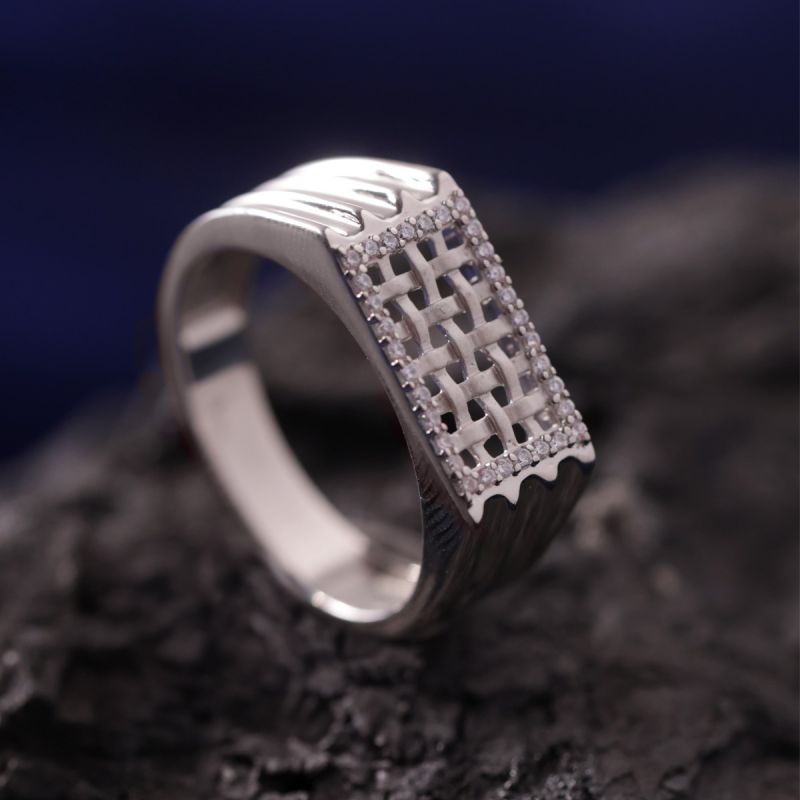 Classic Designed Men's Silver Ring